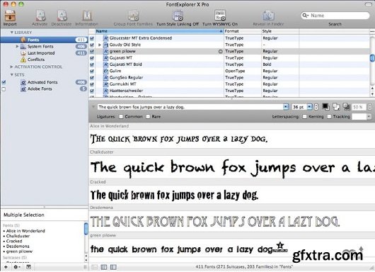 FontExplorer X Pro 4.2.1 (Mac OS X)