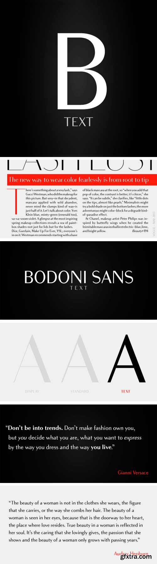 Bodoni Sans Text Font Family - 4 Fonts for $98