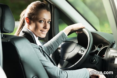 Collection of beautiful girls drive a car 25 UHQ Jpeg