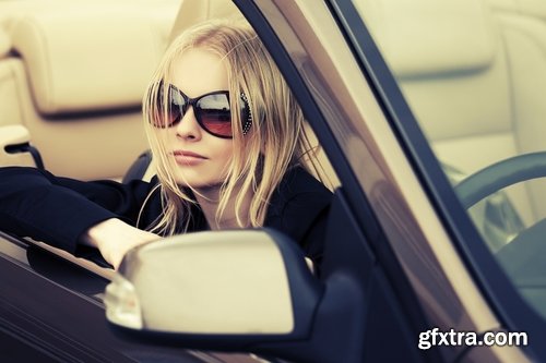 Collection of beautiful girls drive a car 25 UHQ Jpeg