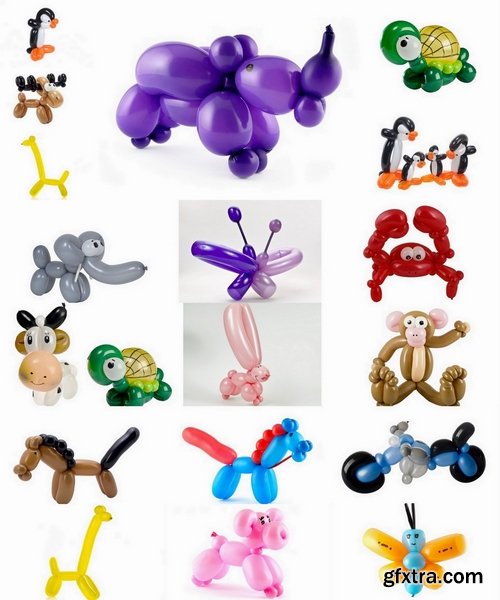 Collection of animals from balloons 25 UHQ Jpeg