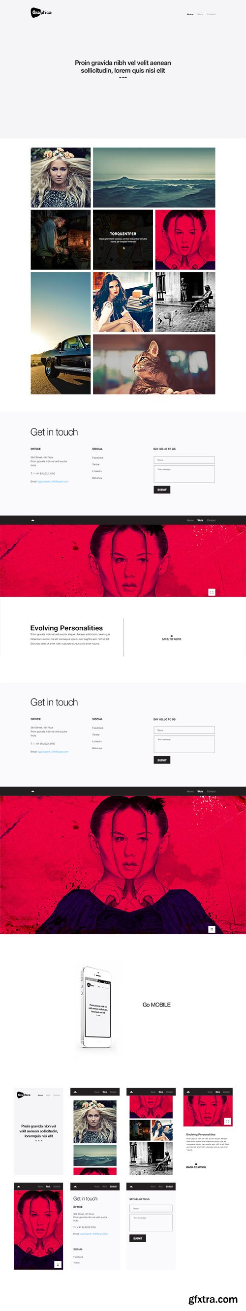 Responsive Web Template - Graphica
