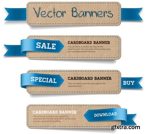 Stock Vectors - Banners 3, 25xEPS