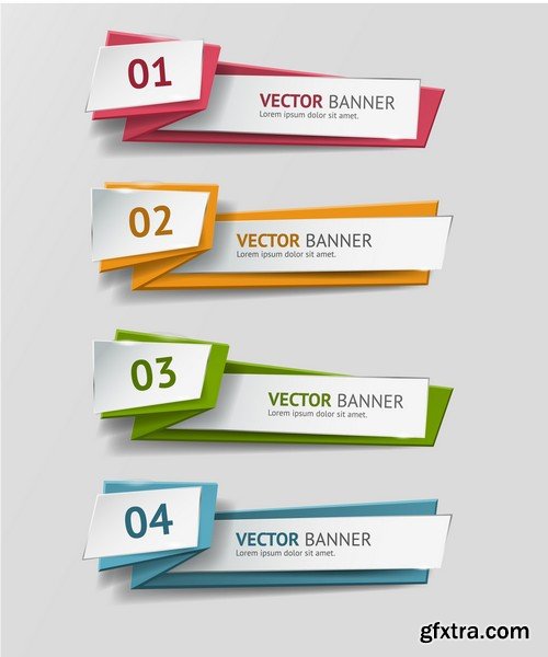 Stock Vectors - Banners 3, 25xEPS