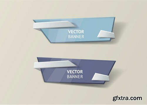 Stock Vectors - Banners 3, 25xEPS