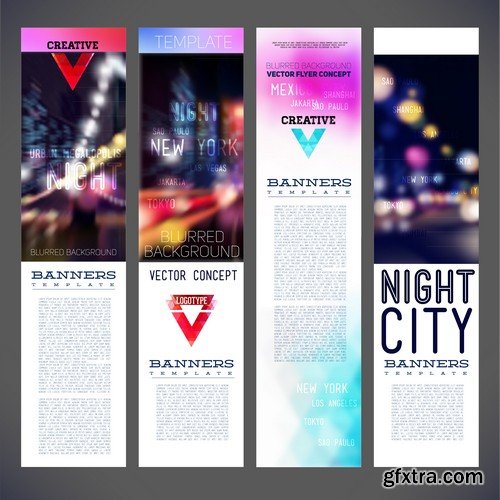 Stock Vectors - Banners 3, 25xEPS