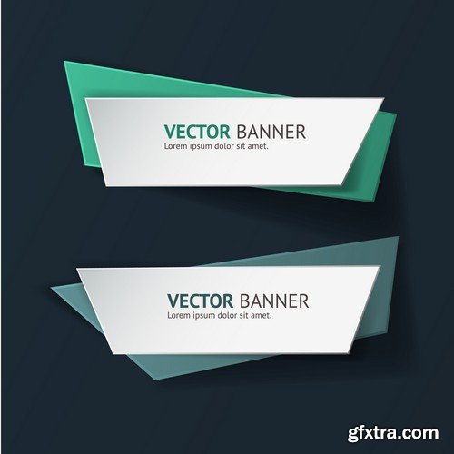 Stock Vectors - Banners 3, 25xEPS