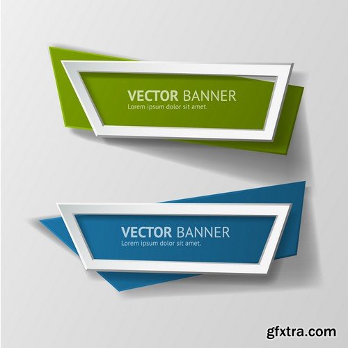 Stock Vectors - Banners 3, 25xEPS