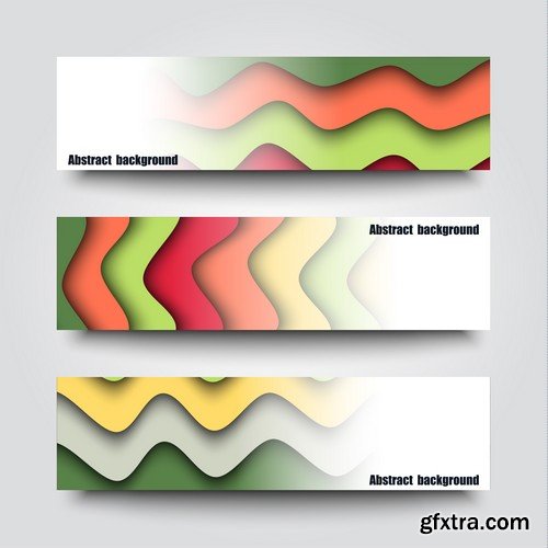 Stock Vectors - Banners 3, 25xEPS