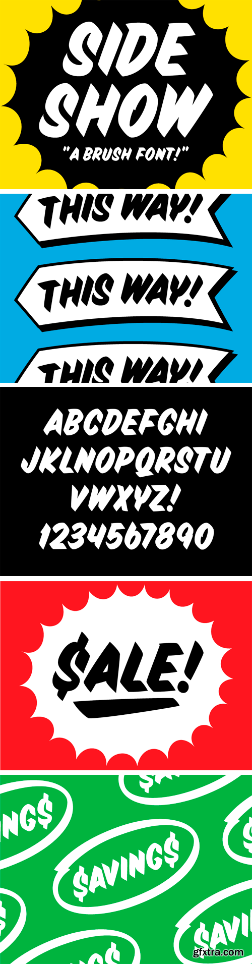 Sideshow Display Font for $10