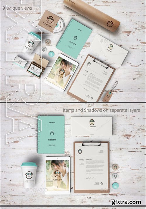 GraphicRiver - Brand Stationery Mockup V2 9324818