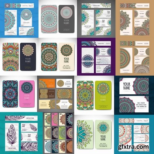 Collection of business cards templates #3-25 Eps