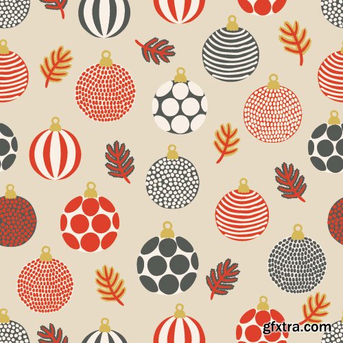 Christmas Seamless Textures 25xEPS