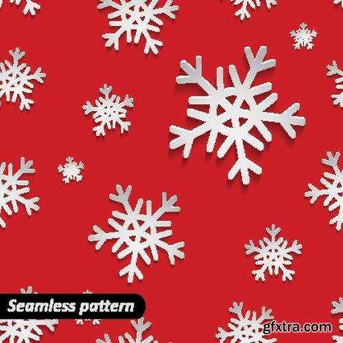 Christmas Seamless Textures 25xEPS