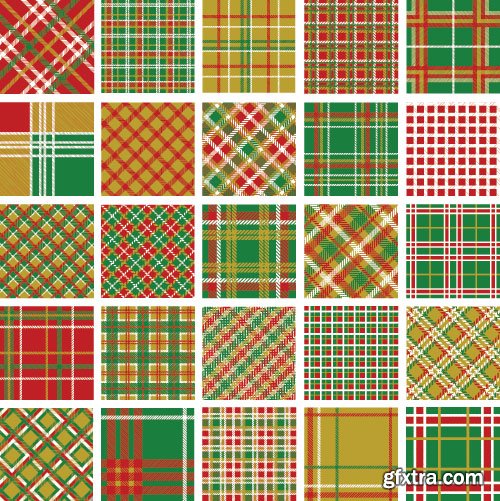 Christmas Seamless Textures 25xEPS