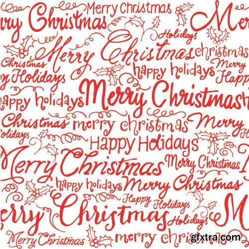 Christmas Seamless Textures 25xEPS