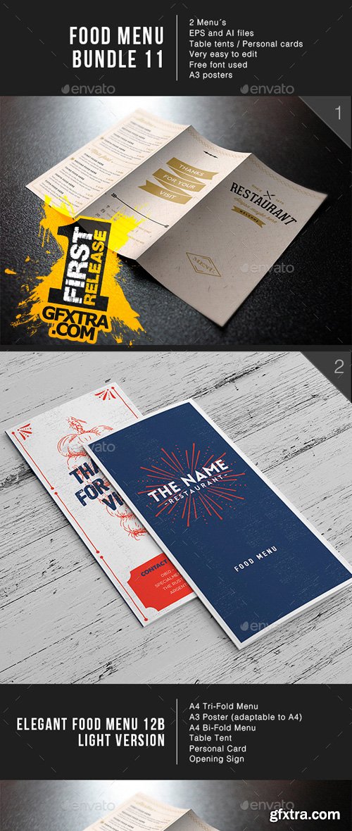 GraphicRiver - Food Menu Bundle 11 8960822