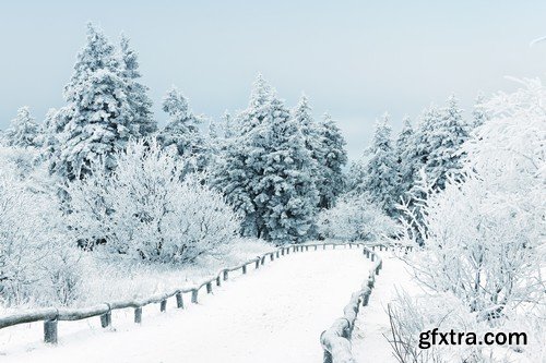 Stock Photos - Winter landscape, 25xJPG