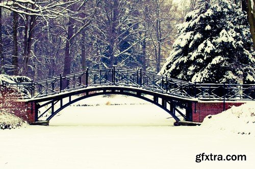 Stock Photos - Winter landscape, 25xJPG