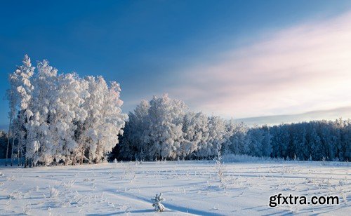 Stock Photos - Winter landscape, 25xJPG