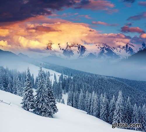 Stock Photos - Winter landscape, 25xJPG