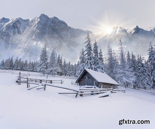 Stock Photos - Winter landscape, 25xJPG