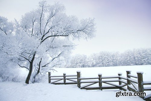 Stock Photos - Winter landscape, 25xJPG