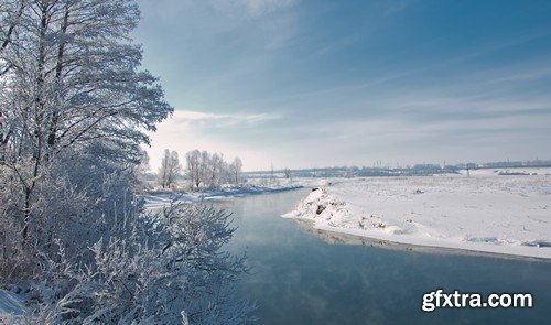 Stock Photos - Winter landscape, 25xJPG