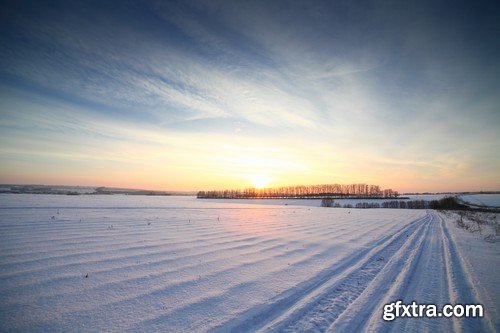 Stock Photos - Winter landscape, 25xJPG