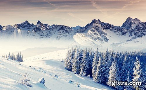 Stock Photos - Winter landscape, 25xJPG