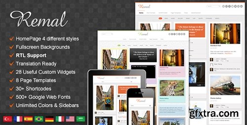 ThemeForest - Remal v2.4.1 - Responsive WordPress Blog Theme