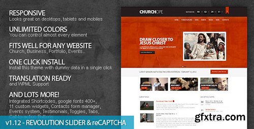 ThemeForest - ChurcHope v2.1 - Responsive WordPress Theme - 2708562