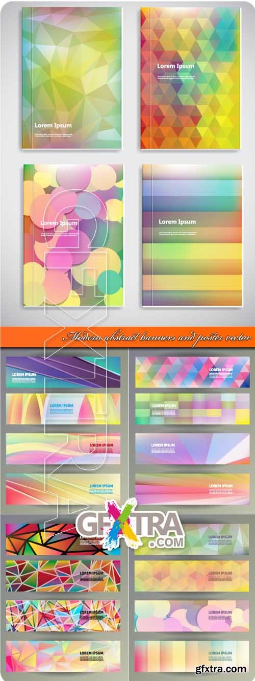 Modern abstract banners and poster vector