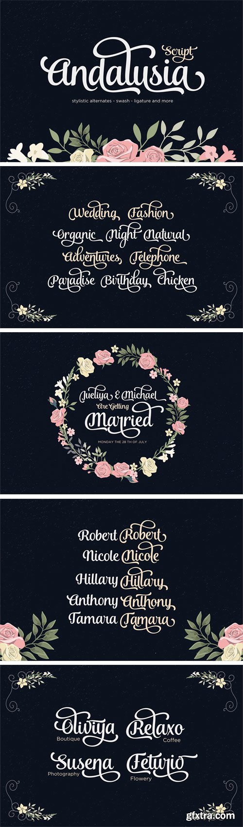 Andalusia Script Font for $20