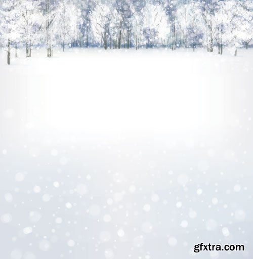 Christmas Winter Vector Backgrounds 30xEPS