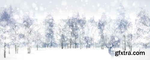 Christmas Winter Vector Backgrounds 30xEPS