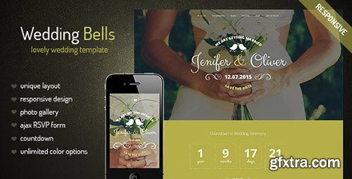 ThemeForest - Wedding Bells - Responsive Wedding Template - RIP