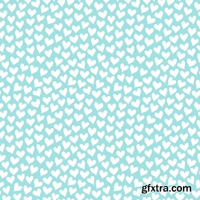 Hand-Drawn Seamless Patterns 1, 25xEPS