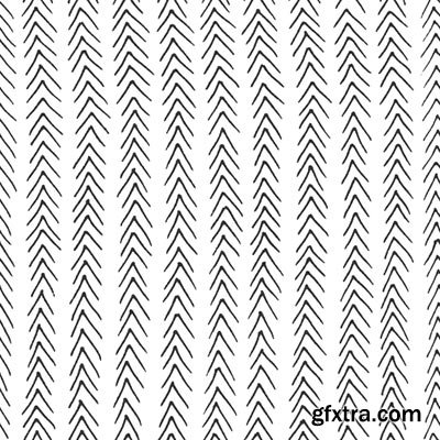 Hand-Drawn Seamless Patterns 1, 25xEPS