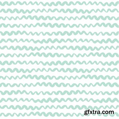 Hand-Drawn Seamless Patterns 1, 25xEPS