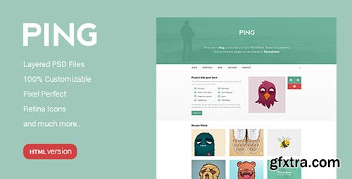 ThemeForest - Ping - Minimal Responsive HTML Template - RIP