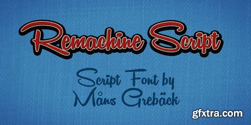 Remachine Script Font $59