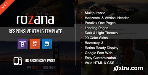 ThemeForest - Rozana v1.1 - Responsive Multipurpose & One Page Parallax - FULL