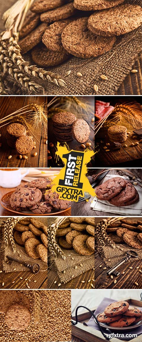 Stock Photo Chocolate chip cookies