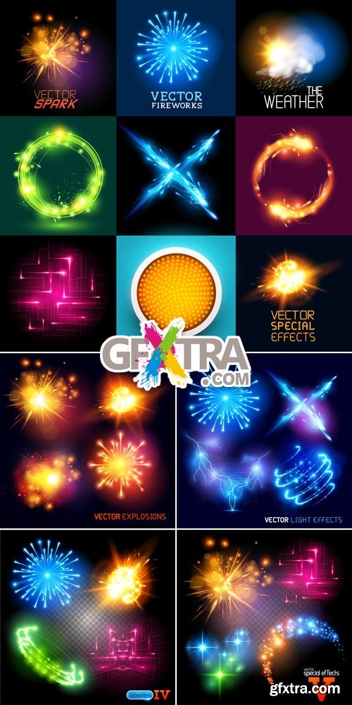 Light Effects & Explosions Vector