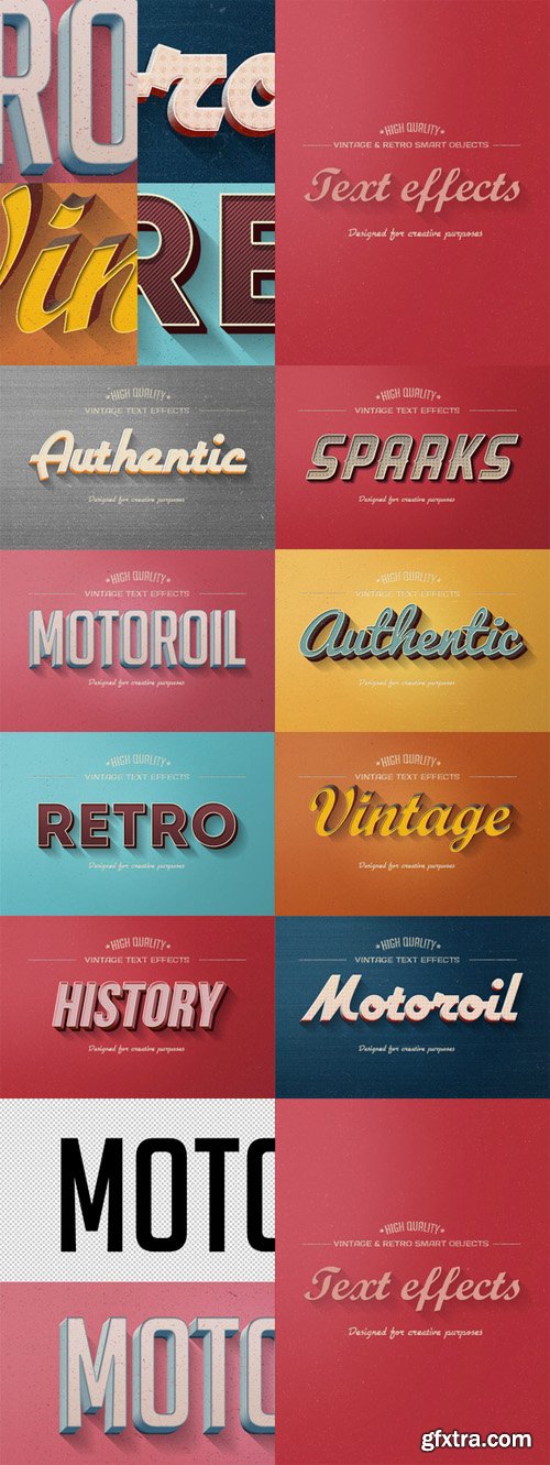 CreativeMarket - Retro Vintage Text Effects 77337