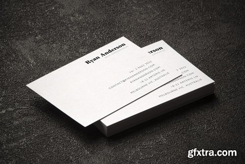 Business Card Mock up on Grunge Background