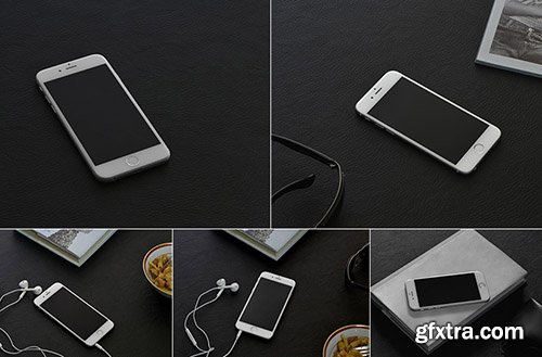 5 Photorealistic PSD Mock-Up's - iPhone 6