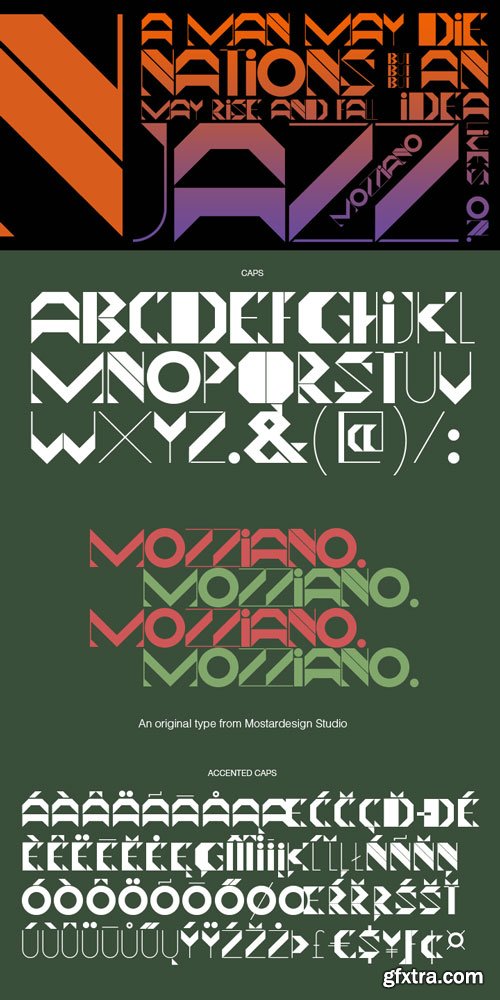 Mozziano Font Family $15