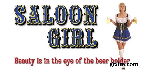 Saloon Girl Font Family $40